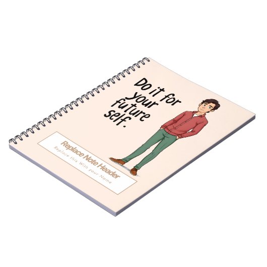 Personalized Motivational Notebook Notitieboek (Linkerzijde)