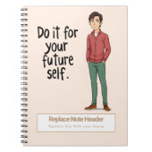 Personalized Motivational Notebook Notitieboek (Voorkant)