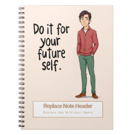 Personalized Motivational Notebook Notitieboek