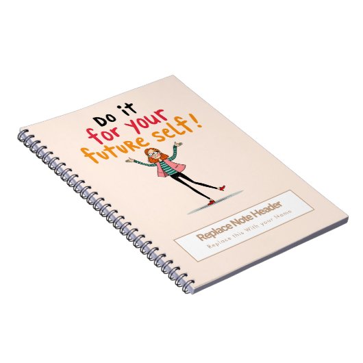 Personalized Motivational Notebook Notitieboek (Rechterzijde)
