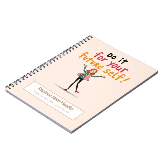 Personalized Motivational Notebook Notitieboek (Linkerzijde)