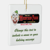 Personalized Mountain Park Holyoke MA Keramisch Ornament (Rechts)