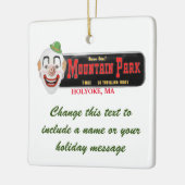 Personalized Mountain Park Holyoke MA Keramisch Ornament (Links)