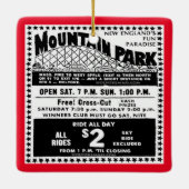 Personalized Mountain Park Holyoke MA Keramisch Ornament (Achterkant)