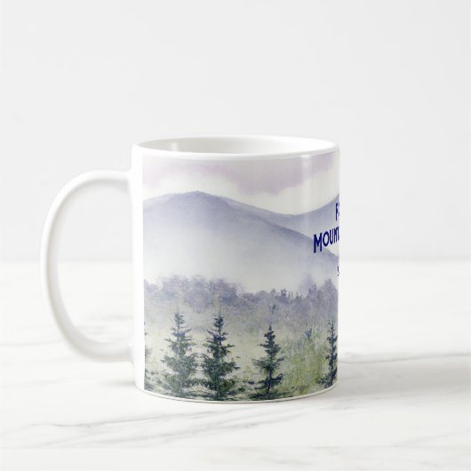 Personalized Mountain Themed Koffiemok (Links)