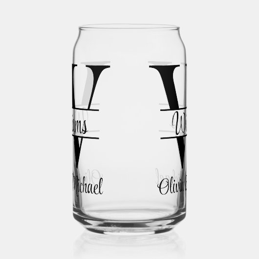 Personalized Mr and Mrs Wedding Guest Favor Gift Blikvorm Glas (Rechts)