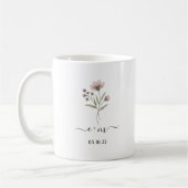 Personalized Mr & Mrs coffee mugs, Engagement  Koffiemok (Links)