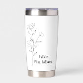 Personalized Mrs Gifts for the bride to be cup wit Geïsoleerde Drinkbeker (Voorkant)