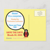 Personalized Ms. Penguin Albania Aankondigingskaart (Achterkant)