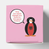 Personalized Ms. Penguin Albania Heart Bedankdoosjes (Bovenkant)