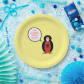 Personalized Ms. Penguin Albania Party Papieren Bordje (Feest)