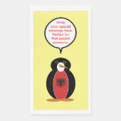 Personalized Ms. Penguin Armenia Servet (Voorkant)
