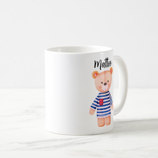 Personalized Mug Bear with Name Koffiemok (Voorkant rechts)