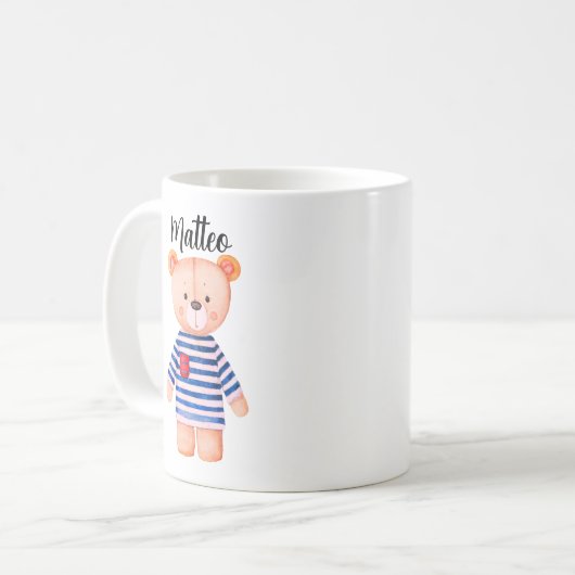Personalized Mug Bear with Name Koffiemok (Voorkant links)