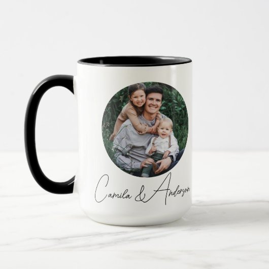 Personalized mug for dad with photo with dad. mok (Links)