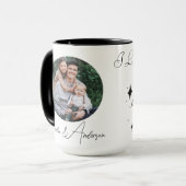 Personalized mug for dad with photo with dad. mok (Voorkant links)