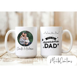 Personalized mug for dad with photo with dad. mok