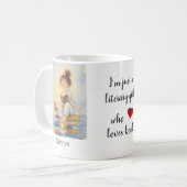 Personalized Mug "Literary Girl" Koffiemok (Voorkant links)
