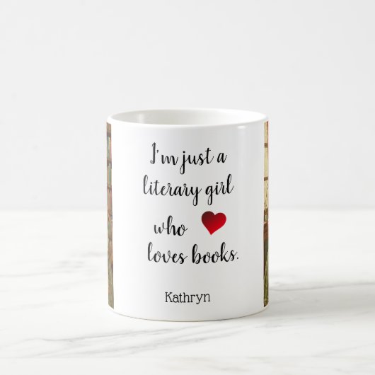 Personalized Mug "Literary Girl" Koffiemok (Center)