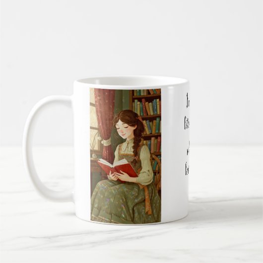Personalized Mug "Literary Girl" Koffiemok (Links)