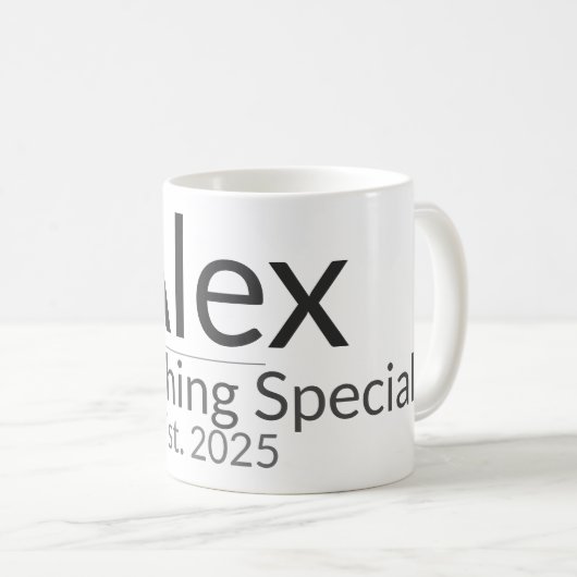 Personalized Mug Template – Custom Text & Name Des Koffiemok (Voorkant rechts)