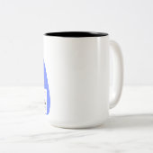 personalized mug to celebrate the accountant tweekleurige koffiemok (Voorkant rechts)