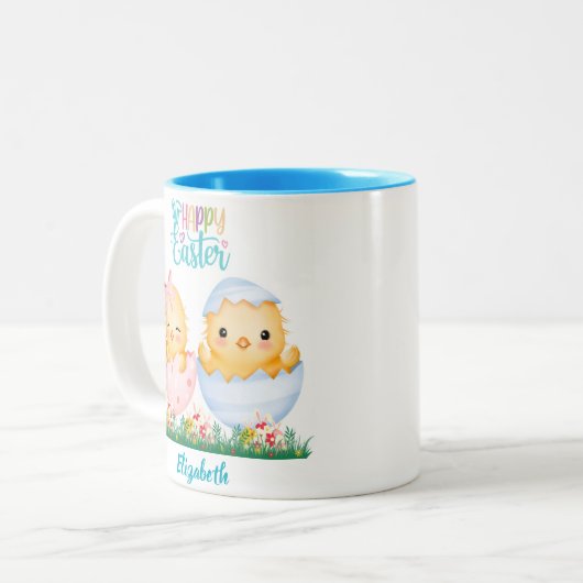 Personalized Mug Tweekleurige Koffiemok (Voorkant links)