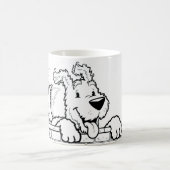 Personalized mug with a dog design koffiemok (Center)