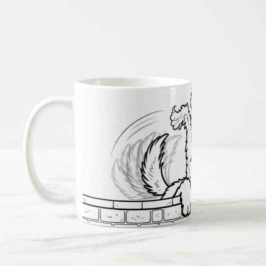 Personalized mug with a dog design koffiemok (Links)