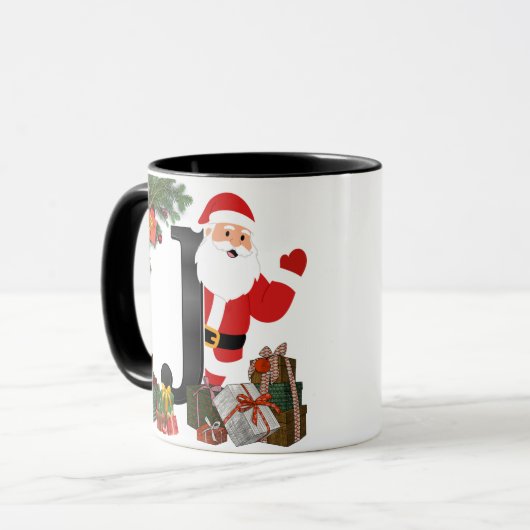 Personalized Mug with Letter Mok (Voorkant links)