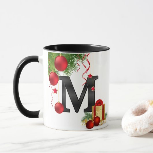 Personalized Mug with Letter Mok (Met donut)
