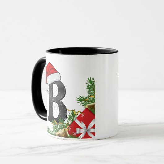 Personalized Mug with Letter Mok (Voorkant links)