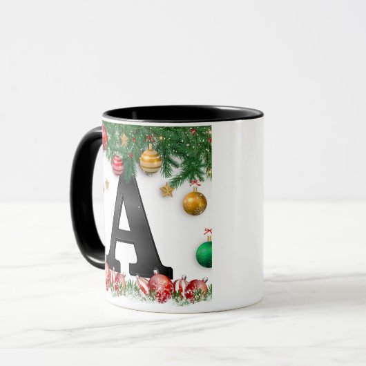 Personalized Mug with Letter Mok (Voorkant links)