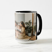 Personalized mug with monogram and family photo mok (Voorkant rechts)