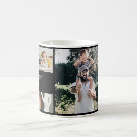 PERSONALIZED MUG, WITH PHOTOS FOR THE HAPPIEST DAD MAGISCHE MOK (Center)