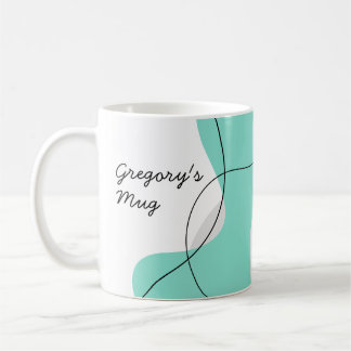 Personalized Mugs Wavy Abstract Koffiemok