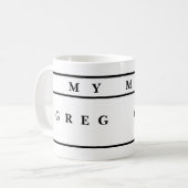 personalized Mugs With Names Koffiemok (Voorkant links)