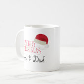 Personalized Mum & Dad Photo Mug - Christmas Gift Koffiemok (Voorkant links)