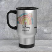 Personalized Mum's Rainbow & Floral Travel Mug Reisbeker
