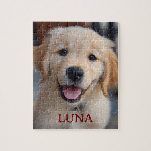 Personalized My Dog Photo and Name Puzzle Gift Legpuzzel (Verticaal)