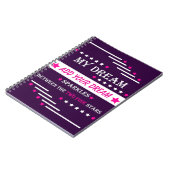 Personalized My Dream Between the Two Pink Stars Notitieboek (Linkerzijde)