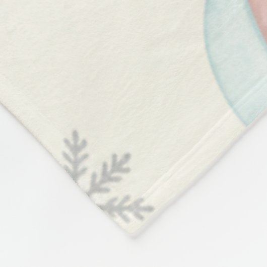 Personalized My First Christmas Name Keepsake  Fleece Deken (Hoek)