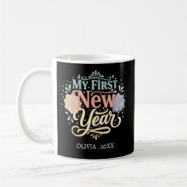 Personalized My First New Year Mug – Custom Name Koffiemok