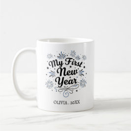 Personalized My First New Year Mug – Custom Name Koffiemok