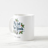 Personalized My First New Year Mug – Custom Name Koffiemok (Voorkant links)