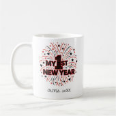 Personalized My First New Year Mug – Custom Name Koffiemok (Links)
