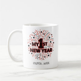 Personalized My First New Year Mug – Custom Name Koffiemok