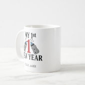 Personalized My First New Year Mug – Custom Name Koffiemok (Voorkant links)
