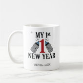 Personalized My First New Year Mug – Custom Name Koffiemok (Links)