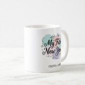 Personalized My First New Year Mug – Custom Name Koffiemok (Voorkant rechts)
